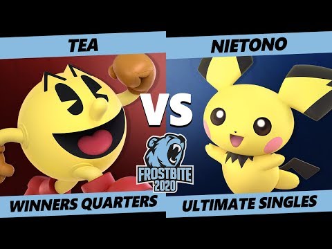 Frostbite 2020 SSBU Winners Quarters - SG8 | Tea (Pac-Man) Vs. DNG | Nietono (Pichu) Smash Singles