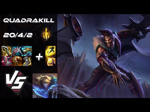 BOTTOM Draven vs Ezreal [QUADRAKILL] - EU Challenger Patch 14.23