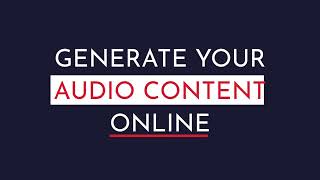 On line audio production with speech synthesis.