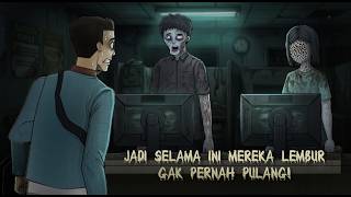 Download lagu Lembur malam di Kantor Setan - Kompilasi #HORORMISTERI | Kartun Hantu Animasi Horor mp3