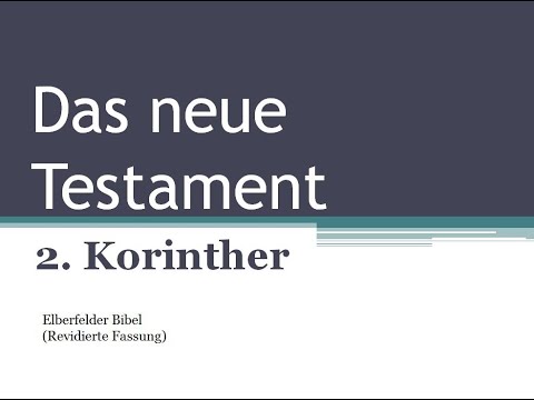 2. Korinther (ganzes Buch) - Elberfelder Bibel