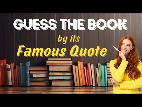 Guess the Book by Its Famous Quote Quiz Game | Book Quote Challenge 📚