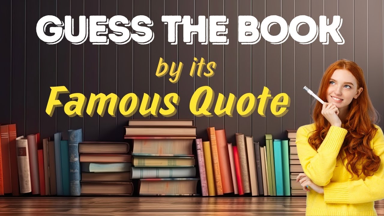 Guess the Book by Its Famous Quote Quiz Game | Book Quote Challenge 📚