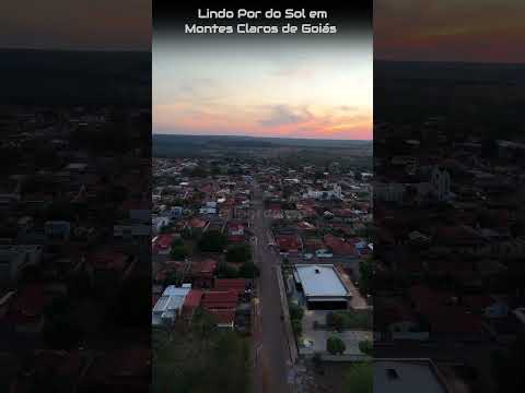 MONTES CLAROS DE GOIÁS, PROJETO VISÃO AÉREA - O POR DO SOL.