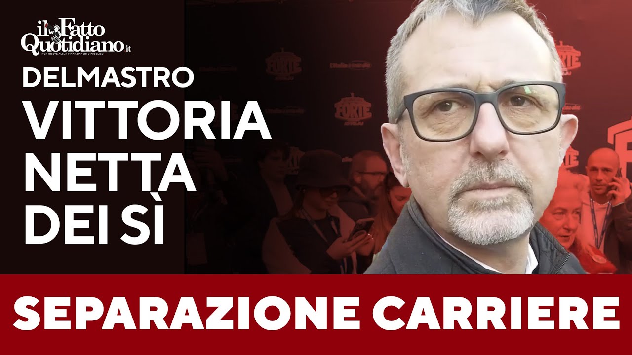 Separazione delle carriere, Delmastro: "Al referendum vittoria netta del Sì"