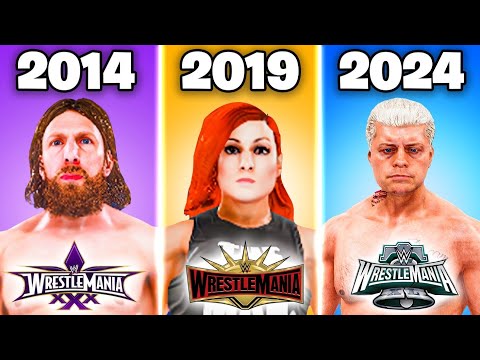 I Played The Wrestlemania Main Event In EVERY WWE 2K Game!