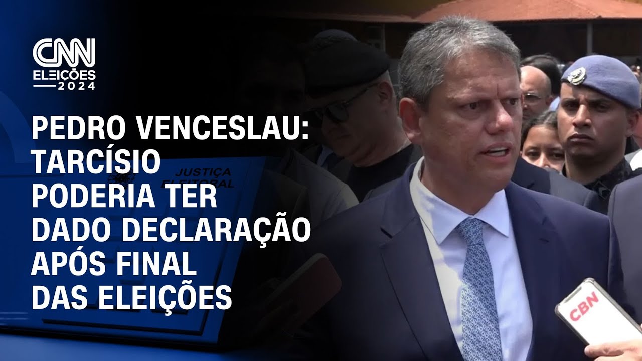 Pedro Venceslau: Tarcísio poderia ter dado declaração após final das eleições | CNN NOVO DIA