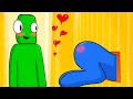 Blue x Green Confusion - Rainbow Friends Animation meme
