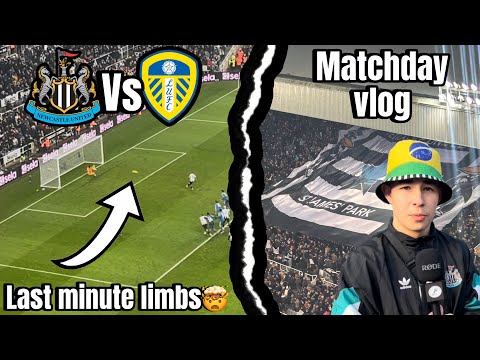 Newcastle vs Leeds | insane last minute limbs | matchday vlog 4-3 Newcastle.