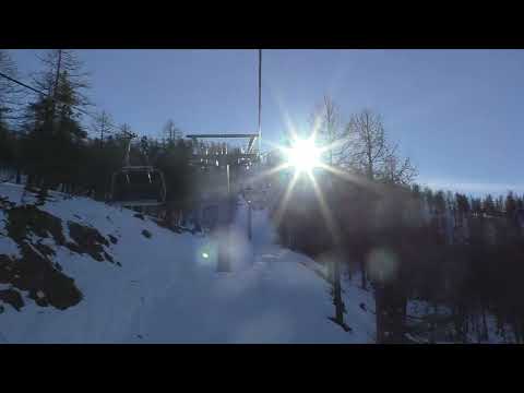 (04/01/2023) Risalita integrale seggiovia Doppelmayr "Serra Granet" - Clavière (TO)