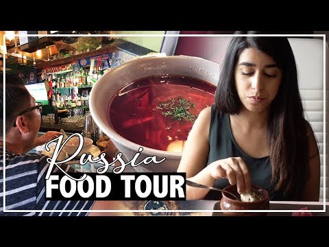 FOOD TOUR IN RUSSIA | FIFA WORLD CUP 2018 VLOG in MOSCOW + ST PETERSBURG | Georgian + Moroccan Food