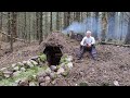 Underground Dugout Shelter Bushcraft Shelter