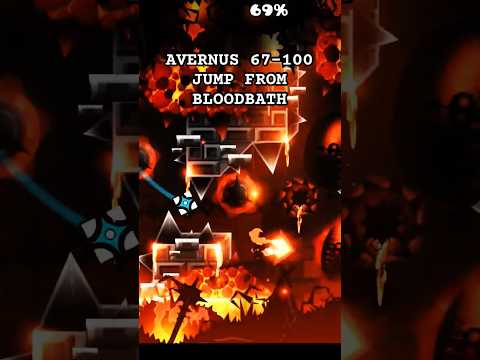 Avernus 67-100 | TOP 4 | JUMP FROM BLOODBATH #avernus #gd #geometrydash