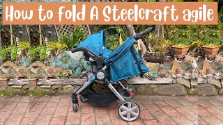 How to fold a Steelcraft Agile Stroller