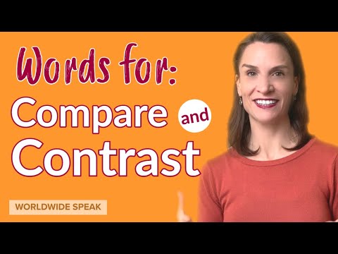 Words for Compare & Contrast | Write Better in English | 2020