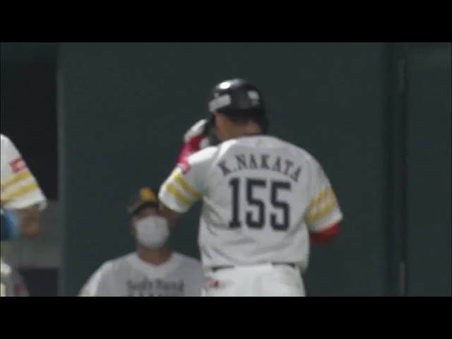 【ファーム】ホークス・仲田慶介 フェンスダイレクトの2点タイムリー2ベースヒットを放つ!! 2022年9月23日  福岡ソフトバンクホークス 対 広島東洋カープ