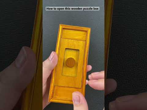 How to open this wooden puzzle box #shorts