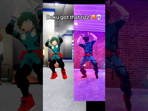 When Deku’s Hits The Rizz Dance 🥵🔥💀 #myheroacademia #deku #mha #anime #vrchat #myheroacademia