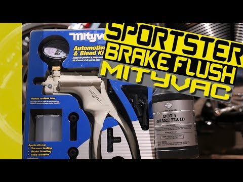 THE RIGHT & EASY WAY TO FLUSH HARLEY BRAKES - USING MITYVAC MV8000