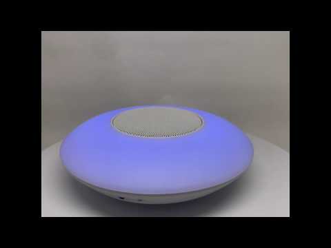 Boxa si lampa inteligenta ovala cu Bluetooth Red Sun