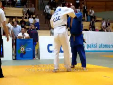 Judo 2012 Paks +100kg W- Jeremic N (SRB) - B- Fábián A (HUN) (Bronz) (IPPON) Junior Atom Cup