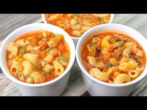 Macaroni Soup Recipe | Chicken Macaroni Soup | Easy Soup Recipe | Toasted