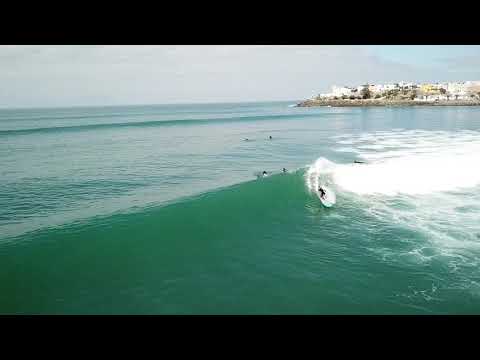 Arguineguin surf captured by drone