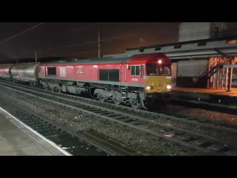 (HD) 66066 departing Preston on 6S00 Clitheroe to Mossend 18/1/2017