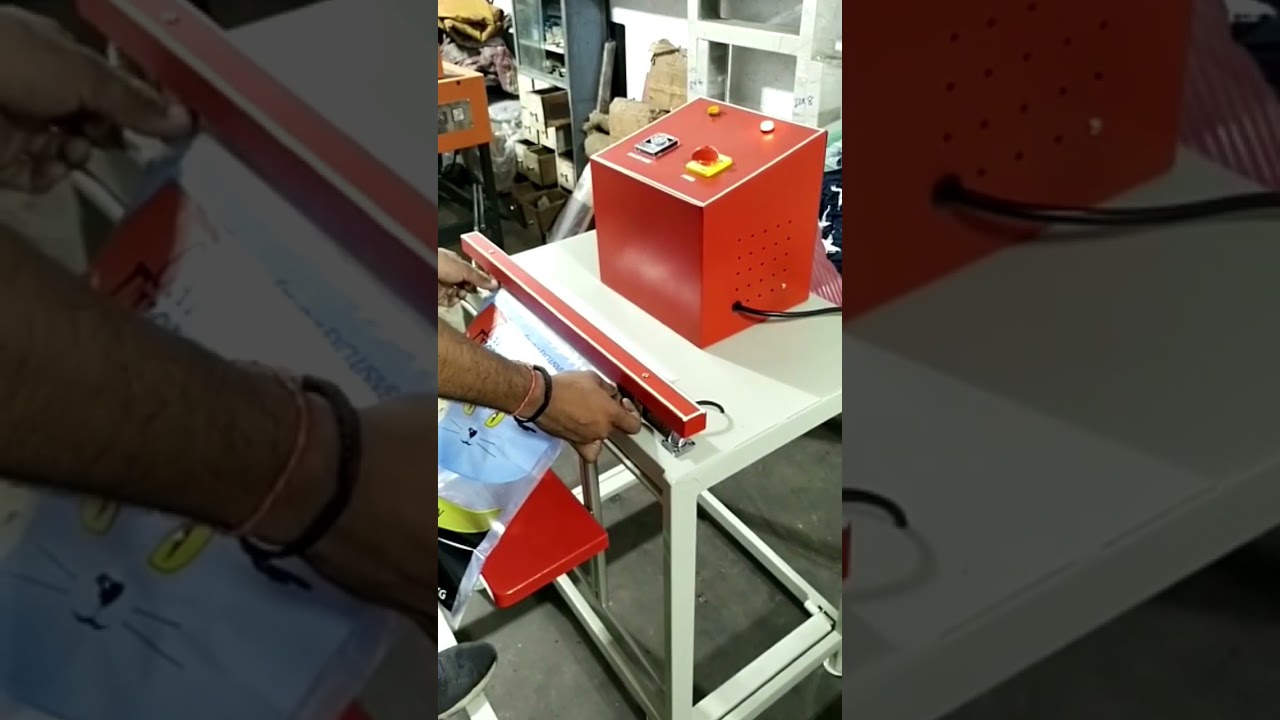 Video of Plastic Bag, Foot Sealing Machine 18 Inch