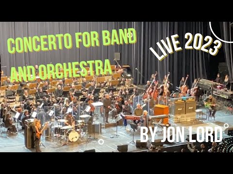Concerto for band 🎸and orchestra 🎷by Jon Lord 🎶and the music of Deep Purple
