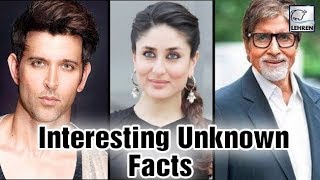 Some Interesting Unknown Facts About Bollywood Stars | à¤²à¤¹à¤°à¥‡à¤‚ à¤—à¤ªà¤¶à¤ª - BOLLYWOOD