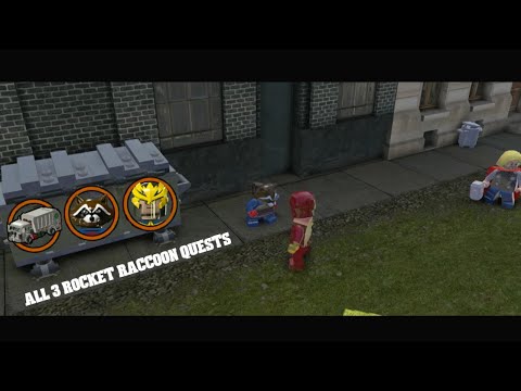 LEGO Marvel Superheroes - Rocket Raccoon's Full Questline (How to Unlock Rocket Raccoon)