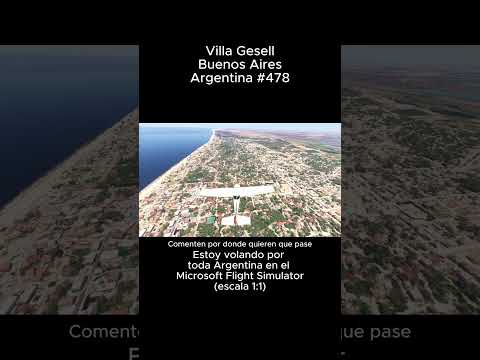 Villa Gesell, Buenos Aires desde el Microsoft Flight Simulator #villagesell #buenosaires #msfs