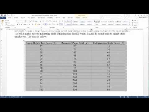 Correlation and Regression in MS Excel 2013