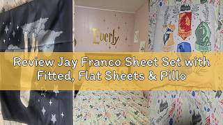 Review Jay Franco Sheet Set with Fitted, Flat Sheets & Pillow Cover - Ultra-Soft Bedding with Pillow
