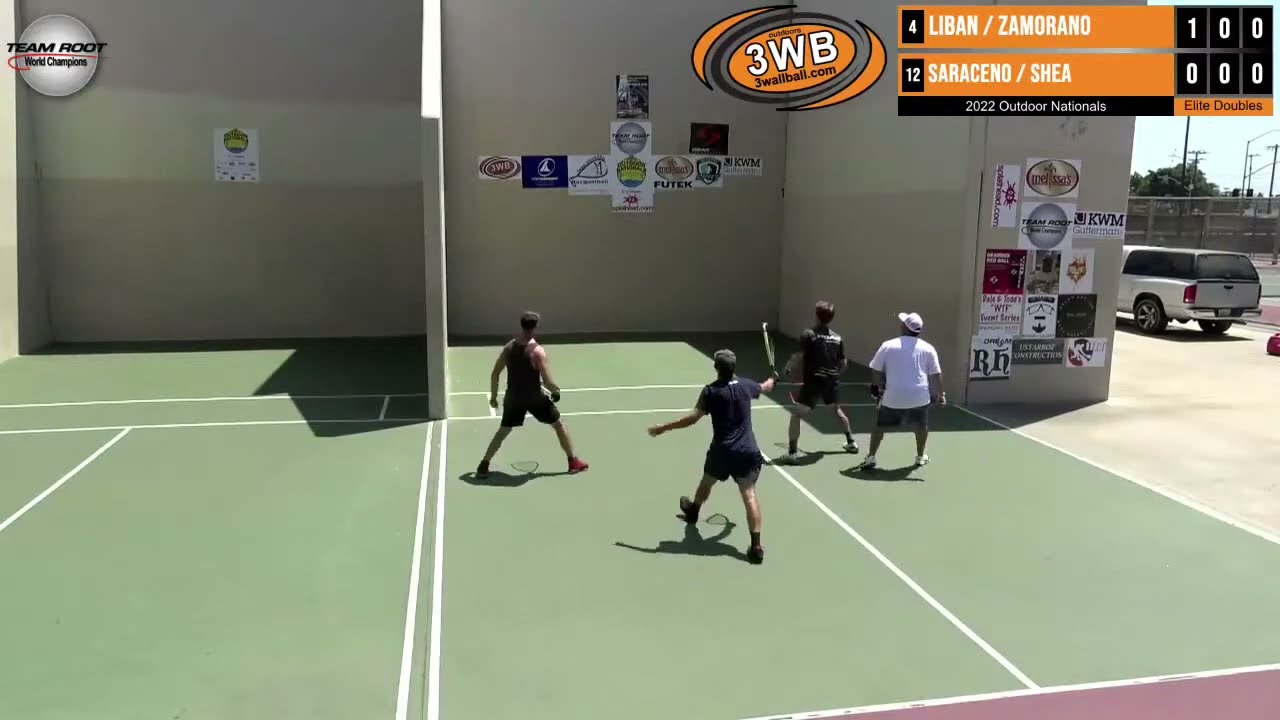 2022 Team Root Outdoor Nationals - Elite Doubles - Liban/Zamorano vs Saraceno/Shea