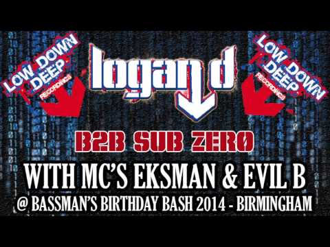 Logan D b2b Sub Zero with Eksman & Evil B | Bassman’s birthday bash 2014
