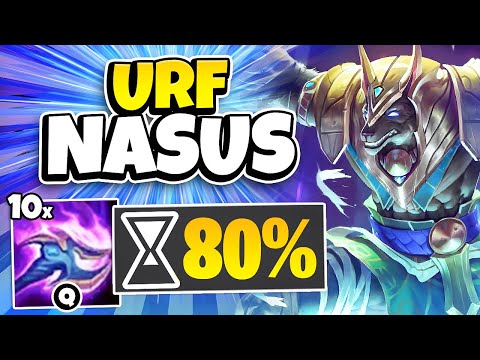 *URF 2024* NASUS BUT MY Q HAS A 0.8 SECOND COOLDOWN (STACK 10X FASTER)