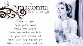 Madonna - Like A Virgin (with Lyrics on Screen)
