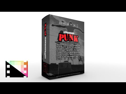 ProParagraph Punk - Professional Description Titles for Final Cut Pro - Pixel Film Studios
