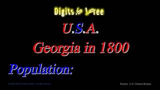 Georgia Population in 1800 - Digits in Three