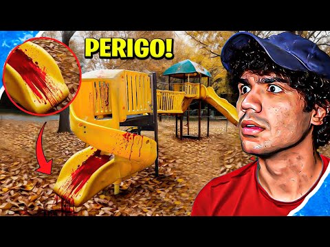 IF YOU SEE BLOOD IN A PLAYGROUND, RUN! (it's not safe)