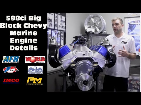 598 Big Block Chevy Marine Engine Detailed at Prestige Motorsports
