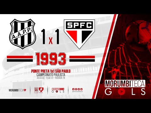 Ponte Preta 1x1 São Paulo - Paulista 1993 - fase 01 - rodada 18 - 30/03/1993