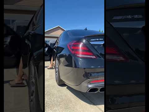 2018-2019 Mercedes S63 AMG Carbon fiber with Brabus exhaust #shorts #mercedes #amg #automobile #car