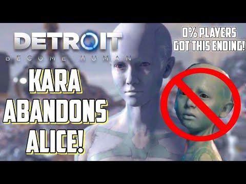 Kara Abandons Alice in Detroit Become Human (0% of PLAYERS GOT THIS ENDING!)