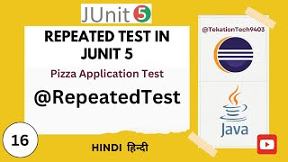 Download the video "Repeated Test in junit | @RepeatedTest in JUnit 5 | Junit full course | junit 5 tutorial | Hindi"