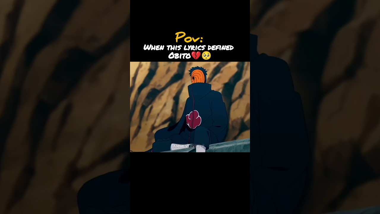Obito X mann mera 💔 #anime #obito#sad#love#naruto#obitoxrin