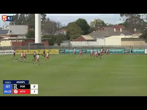 Rd 13 Hostplus SANFL Snapshot - Port's Orazio Fantasia dribbles it through