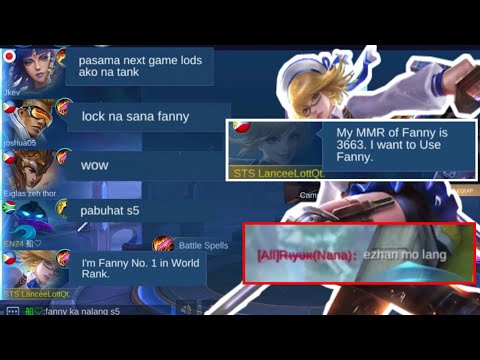 FANNY PRANK!! | TOP 1 GLOBAL FANNY PRANK || MY TEAM AND ENEMY TEAM BECOME A FAN AFTER GAME | MLBB